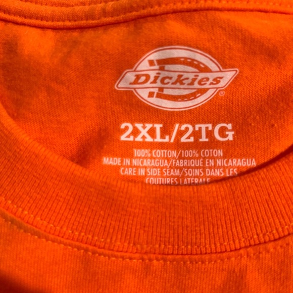 192-2X Orange Dickies Tank Top - Picture 3 of 6